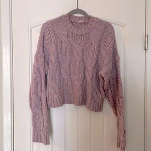 Lavender think cable knit Urban Outfitters sweater. Size s.